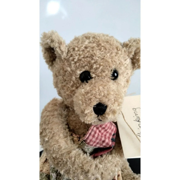 8" Thinking of You Teddy Bear with Note and Blanket by Mama J - Picture 2 of 10